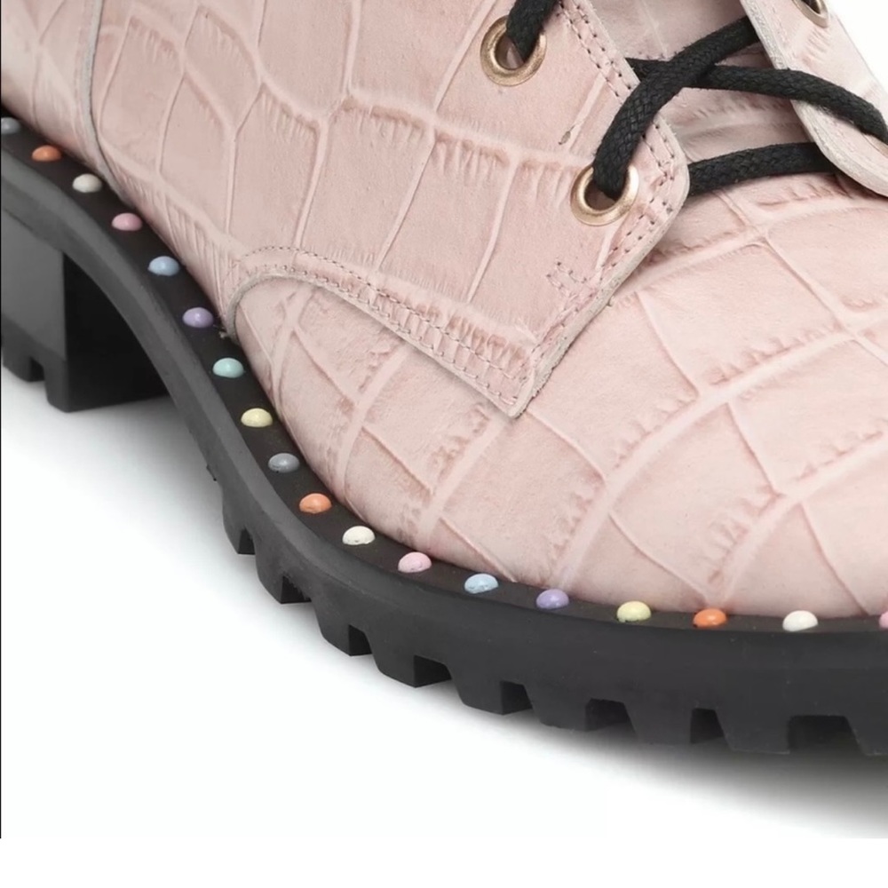 Pink Combat Boots - image 2